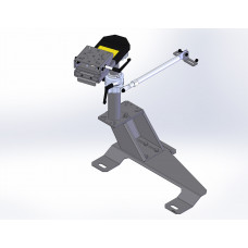Havis - Mounting kit (support arm, adapter plate, pole mount, top offset platform, motion device, base, docking station, offset bracket, slide-out locking swing arm) - for notebook - passenger-side car floor - TAA Compliance PKG-PSM-346