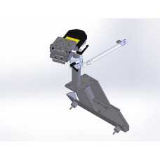 Havis Premium Passenger Side Mount Package - Mounting kit (pole, swing arm, base plate, height adjust handle, stability support arm) - for vehicle mount computer docking station - car seat bolts - TAA Compliance PKG-PSM-352