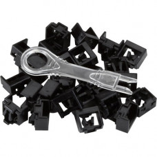 Black Box LockPORT Secure Port Locks, Black, 25-Pack - 25 - TAA Compliance PL-AB-BK-25PAK