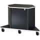 Video Furniture International VFI Display Cart - 32" Height x 48" Width x 22" Depth - Black, Acrylic PL3070