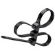 PANDUIT Triple Loop Cable Tie - Black - 100 Pack - 125 lb Loop Tensile - TAA Compliance PL3B5EH-C0