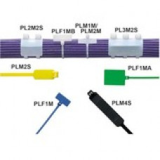 Panduit Cable Tie - White - 500 Pack - 50 lb Loop Tensile - Nylon 6.6 - TAA Compliance PL2M2S-D10