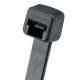 PANDUIT Pan-Ty Weather Resistant Polypropylene Cable Tie - Black - TAA Compliance PLT1M-M100