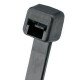 PANDUIT Pan-Ty Weather Resistant Polypropylene Cable Tie - Black - 1000 Pack - TAA Compliance PLT1.5I-M100