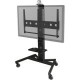 Video Furniture International VFI Large Mobile Display Stand - Up to 90" Screen Support - 265 lb Load Capacity - Flat Panel Display Type Supported - 1 x Shelf(ves)45.6" Width - Floor Stand - Black PM-XFL-S