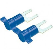 Panduit Terminal Connector - 3000 Pack - 1 x Fork Terminal - Tin - Blue - TAA Compliance PMV2-5FB-3K