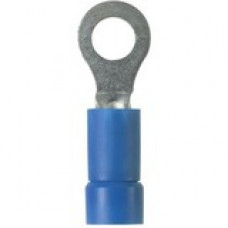 Panduit Terminal Connector - 100 Pack - 1 x Ring Terminal - Tin - Blue - TAA Compliance PMV2-5RB-C