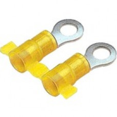 Panduit Terminal Connector - 2000 Pack - 1 x Ring Terminal - Tin - Yellow - TAA Compliance PN10-10R-2K