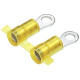 Panduit Terminal Connector - 2000 Pack - 1 x Ring Terminal - Tin - Yellow - TAA Compliance PN12-10HDR-2K