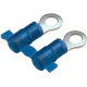 Panduit Terminal Connector - 3000 Pack - 1 x Ring Terminal - Tin - Blue - TAA Compliance PN14-10R-3K