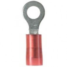 Panduit Terminal Connector - 1000 Pack - 1 x Ring Terminal - Tin - Red - TAA Compliance PN18-6RN-M