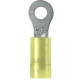 Panduit Terminal Connector - 50 Pack - 1 x Ring Terminal - Tin - Yellow - TAA Compliance PMNF6-3R-L