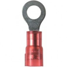 Panduit Terminal Connector - 1000 Pack - 1 x Ring Terminal - Tin - Red - TAA Compliance PNF18-6R-M