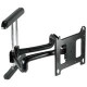 Chief PNR Reaction Universal Dual Swing Arm Wall Mount - 200 lb - Black - TAA Compliance PNR-UB