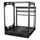 Startech.Com 12U 19" Open Frame Network Rack - Slide Out 4 Post 17" Deep Data/AV/IT/Computer Equipment Rack - Rotating/Pull Out/Pivoting - 12U 19in 4 post open frame network rack installs in built-in cabinet slide/pull out up to 18.7in rotating 