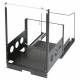 Chief 12U Pull-Out Rack - 12U Wide - Black - Steel - 300 lb x Maximum Weight Capacity POTR-12