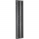 Panduit Dual Sided Manager - Black - 1 Pack - 42U Rack Height - Steel, Acrylonitrile Butadiene Styrene (ABS) - TAA Compliance PR2VD0679