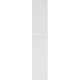 Panduit PR2VEPWH End Panel - Steel - White - 45U Rack Height - 1 Pack - 83.9" Height - 16.5" Width - 1.5" Depth - TAA Compliance PR2VEPWH