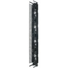 Panduit Cable Manager - Black - Steel, Acrylonitrile Butadiene Styrene (ABS) - TAA Compliance PRVF1296