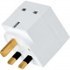 Tripp Lite Protect It! PS1B Power Plug - 2 x BS 1363A - 230 V AC / 13 A - White PS1B