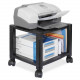 Kantek Two-shelf Printer/fax Stand - 75 lb Load Capacity - 2 x Shelf(ves) - 14.1" Height x 17" Width x 13.3" Depth - Floor - Black - TAA Compliance PS510
