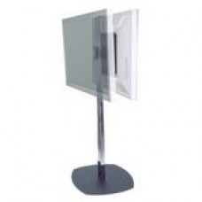 Premier Mounts CS Series Dual Pole Floor Stand - Up to 320lb - Up to 63" Plasma Display - Black - Floor-mountable PSD-CS84B