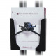 Premier Mounts Dual-Pole Brochure Holder for Carts and Stands - 8" Width x 2" Depth x 9" Height - Steel - Black PSD-DBH