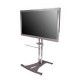 Premier Mounts PSD-EB60 Elliptical Floor Stand - Up to 160lb - Up to 60" Plasma Display - Dark Gray, Chrome PSD-EB60