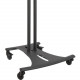 Premier Mounts PSD-EB60C Elliptical Floor Cart with 60" Poles - Up to 61" Screen Support - 200 lb Load Capacity - Flat Panel Display Type Supported - 68" Height x 36.2" Width - Floor Stand - Polished - Black PSD-EB60CB