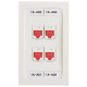 Panduit Network Faceplate - Yellow - RoHS, TAA Compliance PSL-DCJB-YL
