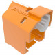 Panduit RJ45 Lock In Device - Surface-mountable, Flush Mount - Polycarbonate - 10 - TAA Compliance PSL-DCPLE-OR