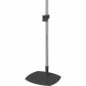 Premier Mounts PSP Base with Single 72 in. Pole and 2 VPM Mounts - Up to 10" Screen Support - Floor - Chrome PSP-2VPM