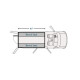 Havis PRISONER TRANSP INSERT 15-21 FORD 130IN - TAA Compliance PT-F03-80-1