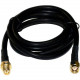 Premiertek 1 Meter RP-SMA Male to RP-SMA Female RG-58U Cable - 3.28 ft Coaxial Antenna Cable for Antenna - First End: 1 x RP-SMA Male Antenna - Second End: 1 x RP-SMA Female Antenna - Shielding - Gold Plated Connector - Black PT-SMA-EXT-1