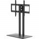 Peerless -AV Universal TV Stand with Swivel FOR 55" TO 85" TVs - Up to 85" Screen Support - 115 lb Load Capacity - 37" Height x 25.6" Width x 14.8" Depth - Powder Coated - Steel - Black, Matte Black - TAA Compliance PTS6X4