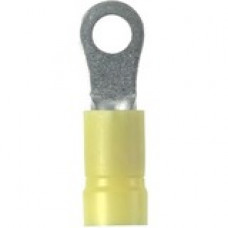 Panduit Terminal Connector - 50 Pack - 1 x Ring Terminal - Tin - Yellow - TAA Compliance PV10-6R-L