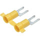 Panduit Terminal Connector - 2000 Pack - 1 x Fork Terminal - Tin - Yellow - TAA Compliance PV10-6LFB-2K
