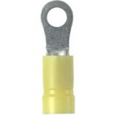 Panduit Terminal Connector - 50 Pack - 1 x Ring Terminal - Tin - Yellow - TAA Compliance PMV6-5R-L