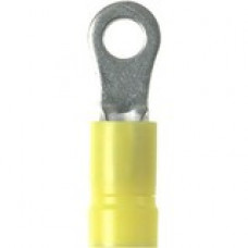 Panduit Terminal Connector - 50 Pack - 1 x Ring Terminal - Tin - Yellow - TAA Compliance PV12-14HDR-L