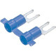 Panduit Terminal Connector - 3000 Pack - 1 x Fork Terminal - Tin - Blue - TAA Compliance PV14-6LFB-3K