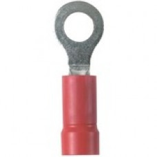 Panduit Terminal Connector - 100 Pack - 1 x Ring Terminal - Tin - Red - TAA Compliance PMV1-5RB-CY