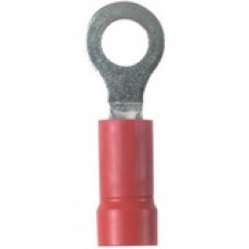 Panduit Terminal Connector - 100 Pack - 1 x Ring Terminal - Tin - Red - TAA Compliance PMV1-3RB-CY