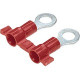 Panduit Terminal Connector - 2000 Pack - 1 x Ring Terminal - Tin - Red - TAA Compliance PV18-56RB-2K