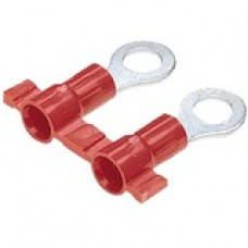 Panduit Terminal Connector - 3000 Pack - 1 x Ring Terminal - Tin - Red - TAA Compliance PMV1-5RB-3K