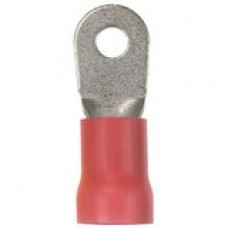 Panduit Terminal Connector - 10 Pack - 1 x Ring Terminal - Tin - Red - TAA Compliance PV2-14R-XY