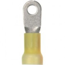 Panduit Terminal Connector - 20 Pack - 1 x Ring Terminal - Tin - Yellow - TAA Compliance PV4-38RX-E