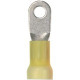Panduit Terminal Connector - 200 Pack - 1 x Ring Terminal - Tin - Yellow - TAA Compliance PV4-10RX-T