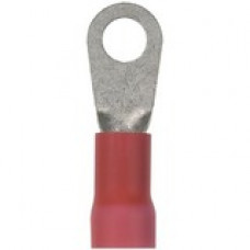 Panduit Terminal Connector - 200 Pack - 1 x Ring Terminal - Tin - Red - TAA Compliance PV8-56R-TY