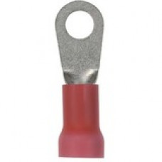 Panduit Terminal Connector - 200 Pack - 1 x Ring Terminal - Tin - Red - TAA Compliance PV8-56RX-TY