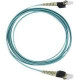 Panduit PanView iQ Fiber Optic Duplex Network Cable - 13.12 ft Fiber Optic Network Cable for Network Device - First End: 2 x LC Male Network - Second End: 2 x LC Male Network - Patch Cable - 50/125 &micro;m - Aqua - 1 Pack - TAA Compliance PVFXL10-10M